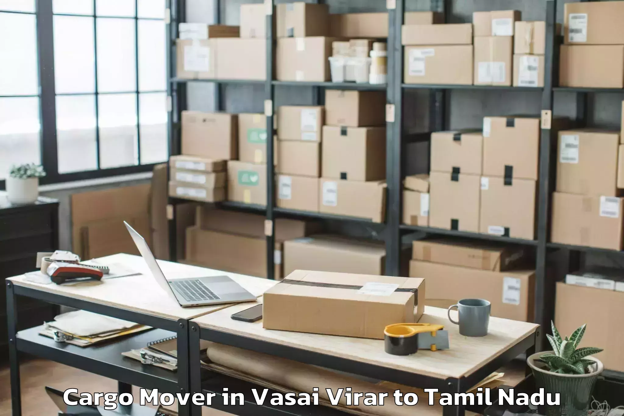 Top Vasai Virar to Vels University Chennai Cargo Mover Available